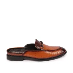 Fausto Men's Tan Mule Shoes image 2