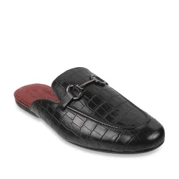 Da Vinchi by Metro Men's Black Mule Shoes image 2