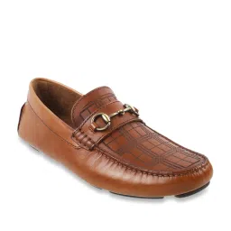 J. Fontini by Mochi Men's Tan Casual Loafers image 2
