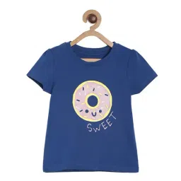 MINIKLUB Girls White & Navy Printed Top (Pack Of 2) image 3