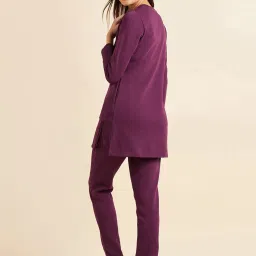 Sweet Dreams Purple Printed Kurti Pyjama Set image 2