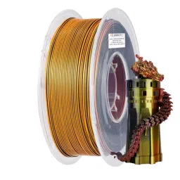 FiLAMONT 3 In 1 Color 3D Printer Filament Silk PLA Red, Gold, and Black-picture-29