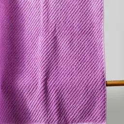 Nautica Cross View Lilac & Grapemist Cotton 600 GSM Fluffy Zero Twist Bath Towel - Set of 2 image 2