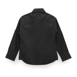 U.S. Polo Assn. Kids Black Printed Full Sleeves Shirt image 2