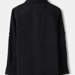 United Colors Of Benetton Black Cotton Regular Fit Shirt image 2