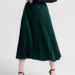 FableStreet Green Regular Fit Skirt-picture-4