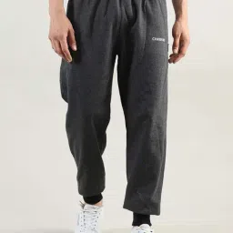 Chkokko Dark GreyRegular Fit Joggers-image-7