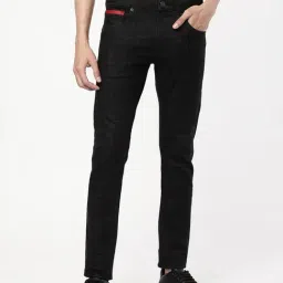 Passion Black Slim Fit Lightly Washed Jeans-image-0