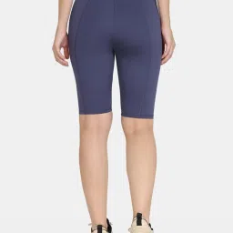 Zelocity by Zivame Blue Printed Sports Shorts image 2