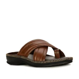 Bata Men's Brown Toe Ring Sandals image 2