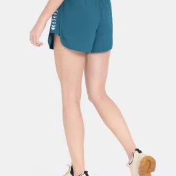 Zelocity by Zivame Sage Green Printed Sports Shorts image 2