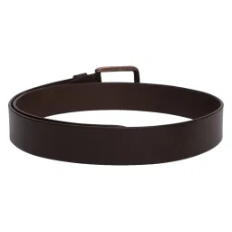 Cantabil Brown Textured Casual Leather Belt for Men image 2