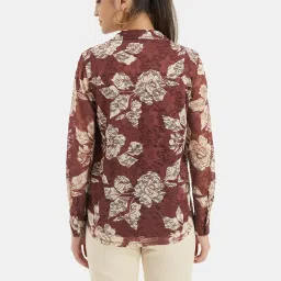 Kazo Brown Printed Shirt image 2
