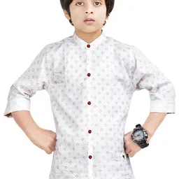 MADE IN THE SHADE Unisex Kids Floral Printed Casual Shirt-picture-15