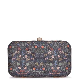 Zouk Kashmir Royals Multicolor Printed Minaudiere Clutch image 2