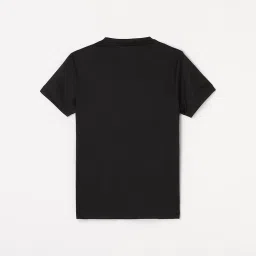 KAPPA Kids Black Cotton Printed T-Shirt image 2