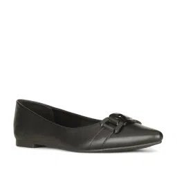 Bata Women's Black Flat Ballets image 2