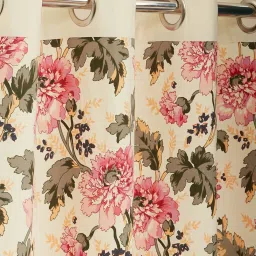 Swayam Floral Printed Eyelet Window Curtain - Single Piece (5 Ft) image 2