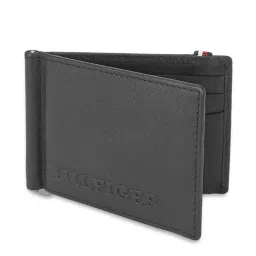 Tommy Hilfiger Harstad Black Formal Leather Money Clip Wallet for Men image 2