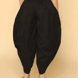 KISAH Kids Black Cotton Regular Fit Dhoti Pants image 2