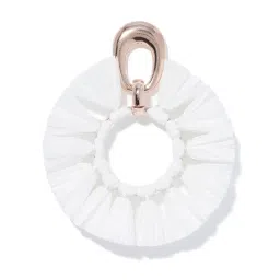 Forever New Charli Metal & Raffia Stud Earrings image 2