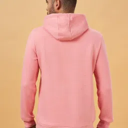 People by Pantaloons Pink Regular Fit Hooded Sweatshirt image 2