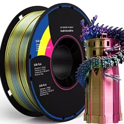 FiLAMONT 3 In 1 Color 3D Printer Filament Silk PLA Red, Gold and Purple image 5