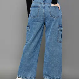 Ginger by Lifestyle Blue Cotton Mid Rise Jeans image 2