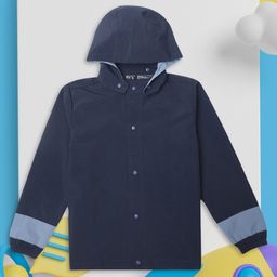 HOUSE OF VEDAS Kids Dry Fit Windcheater & Water Resistant Hooded Sporty Jacket-picture-29