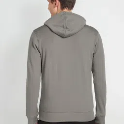 arrow new york Arrow Newyork Grey Regular Fit Hooded Sweatshirt image 2