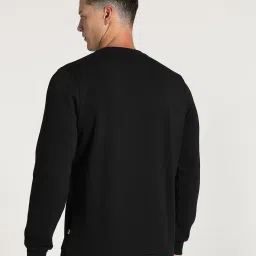Puma Black Cotton Regular Fit Printed Sweatshirt image 2