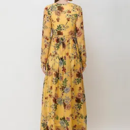 Cation Yellow Floral Print Maxi Dress image 2