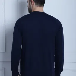 Vimal Jonney Navy Regular Fit Printed Sweatshirt image 2