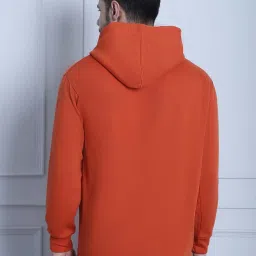 Vimal Jonney Rust Regular Fit Hooded Sweatshirt image 2