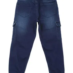 Peter England Kids Navy Cotton Regular Fit Jeans image 2