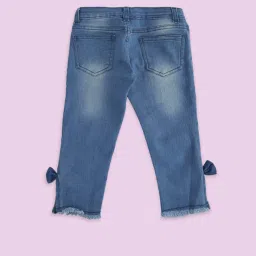 Pantaloons Junior Kids Blue Cotton Regular Fit Jeans image 2