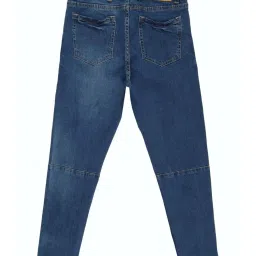 Peter England Boys Blue Cotton Regular Fit Jeans image 2