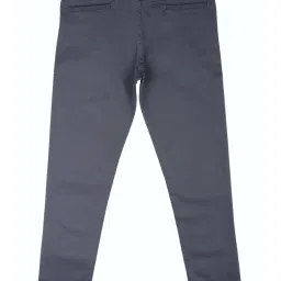 Peter England Kids Blue Cotton Regular Fit Pants image 2