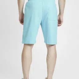 Spykar Sky Blue Regular Fit Shorts image 2