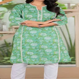 MAINA CREATION Women Floral Printed Floral Anarkali Kurta image 5