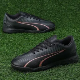 Puma Kids ULTRA PLAY TT Black & Copper Rose Football Shoes-image-62