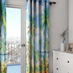 Swayam Lounge Eyelet Window Curtain - Single Piece (5 Ft) image 1