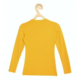 Peter England Kids Yellow Cotton Regular Fit Full Sleeves Top image 2
