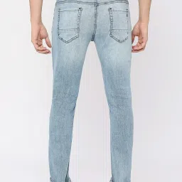 Spykar Light Blue Cotton Slim Fit Jeans image 2