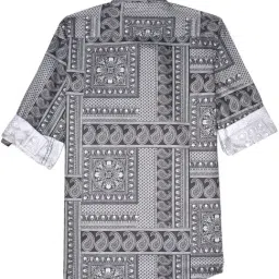 CHARCHIT Kids Grey Cotton Printed Shirt image 2