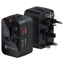 Portronics Black Juicemate Universal Travel Adapter-picture-7