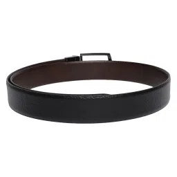 Cantabil Black & Brown Textured Formal Leather Belt for Men image 2
