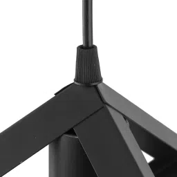 Homesake Black Metallic Cube 6" Hanging Lamp - Set of 1 (Bulb not included) image 5