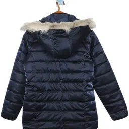 Monte Carlo Kids Navy Quilted Full Sleeves Jacket image 2