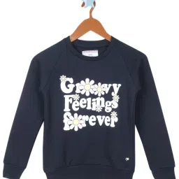Monte Carlo Kids Navy Printed Full Sleeves Sweatshirt image 1